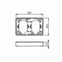 Pintakehys 2-os 100mm Jussi 2-osaiselle pistorasialle h25